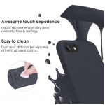 Matte Black Shockproof Slim Back Case For iPhone 7/8/SE Slim Fit Look